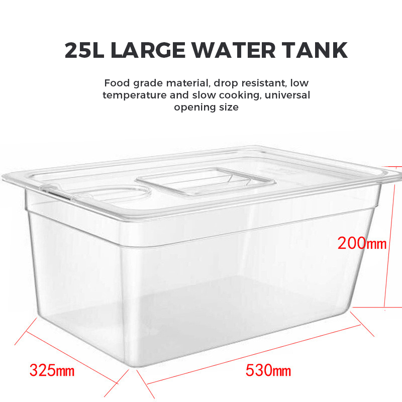 2026 Hot Sale  6L 11L 25L Sous - Sous Vide Container With Lid 11L review and price