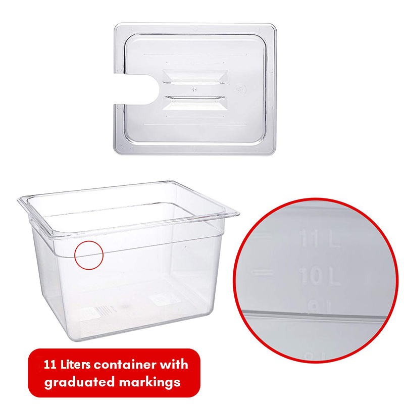 BioloMix Sous Vide 11L Contain - Sous Vide Container With Lid 11L review and price
