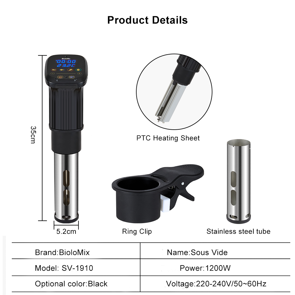Digital Timer Immersion Circul - Sous Vide Immersion Circulator Wifi review and price