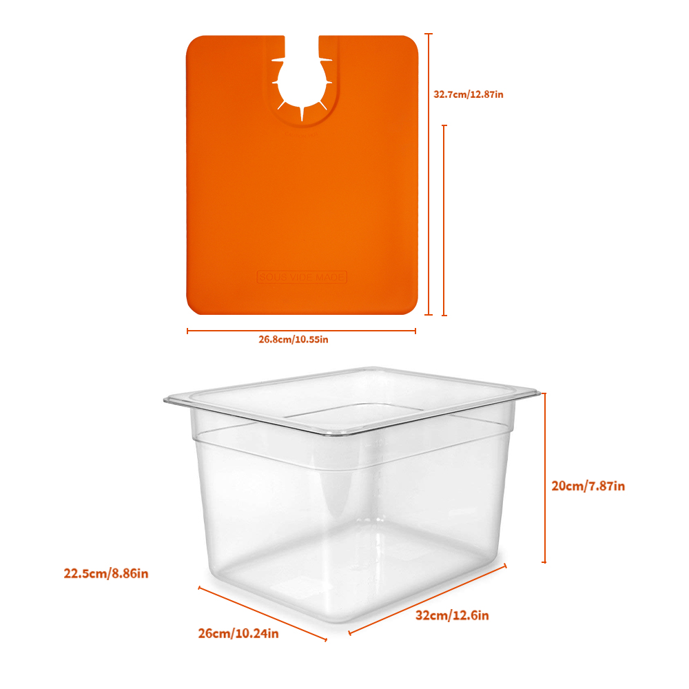 Sous Vide Cooker Kit Set for A - Sous Vide Container With Lid 11L review and price