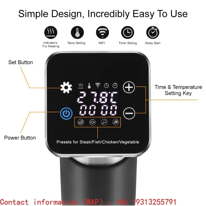 【Fashionable】SV-9008 Sous Vide - Sous Vide Immersion Circulator Wifi review and price
