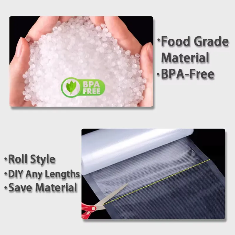 5 Rolls Vacuum Sealer Bags Set - Vacuum Sealer Bags Rolls Bpa Free review and price