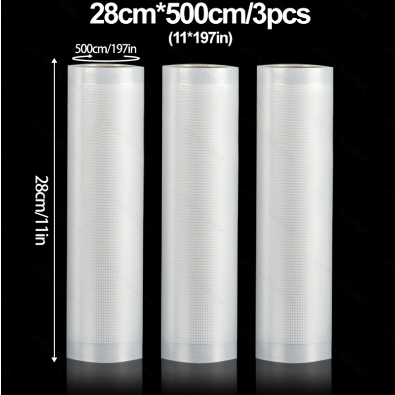 3-Pack Vacuum Seal Roll Bags:  - Vacuum Sealer Bags Rolls Bpa Free review and price