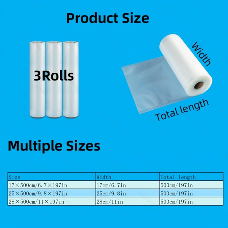 3-Pack Vacuum Seal Roll Bags:  - Vacuum Sealer Bags Rolls Bpa Free review and price
